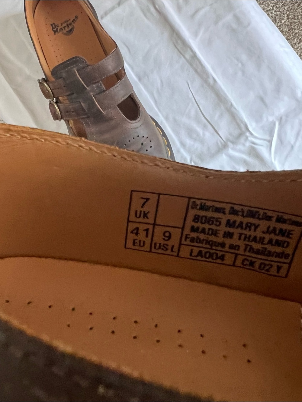 Dr. Martens Brown Double-Strap Leather Mary Jane Shoes - Picture 5 of 6
